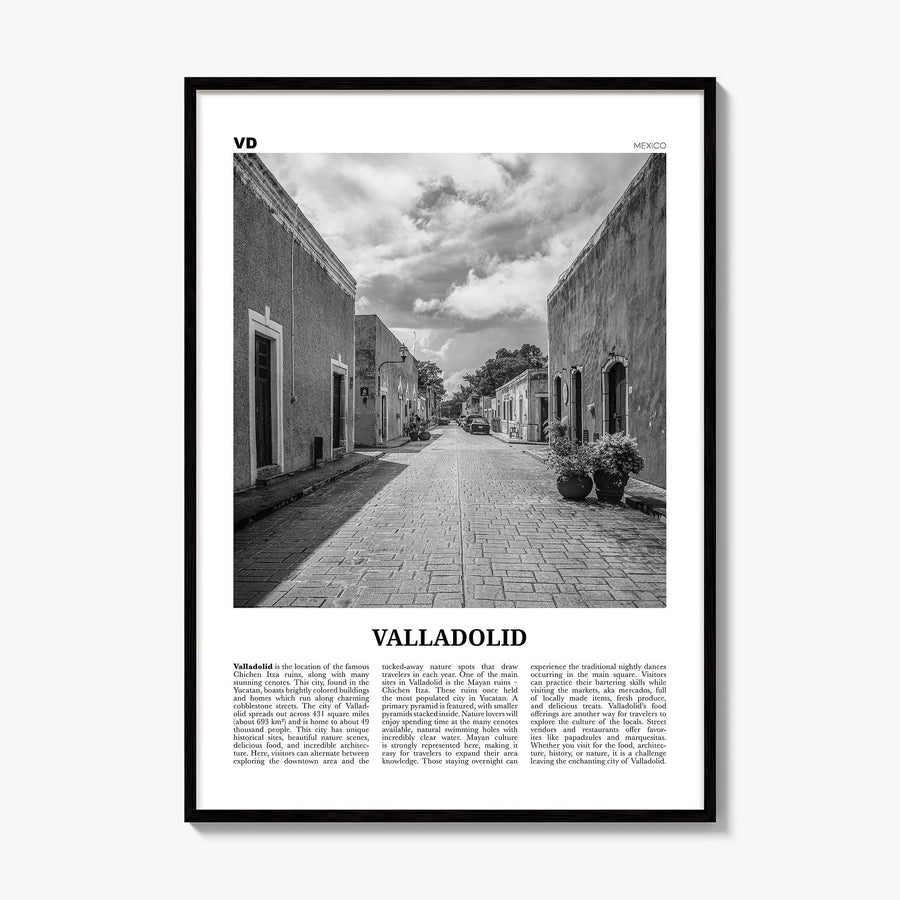 Valladolid, Mexico Newspaper Poster, framed poster mockup