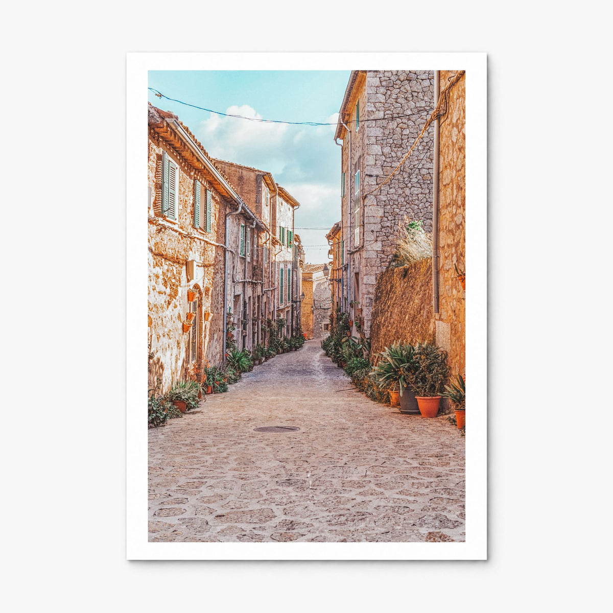 Valldemossa Photo Poster, print only (unframed), white border