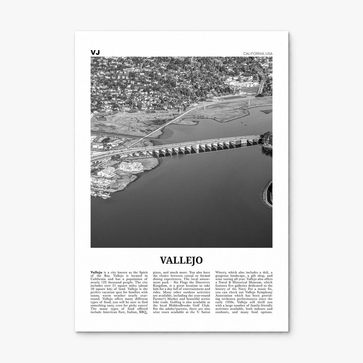Vallejo Newspaper Poster, print only (unframed)