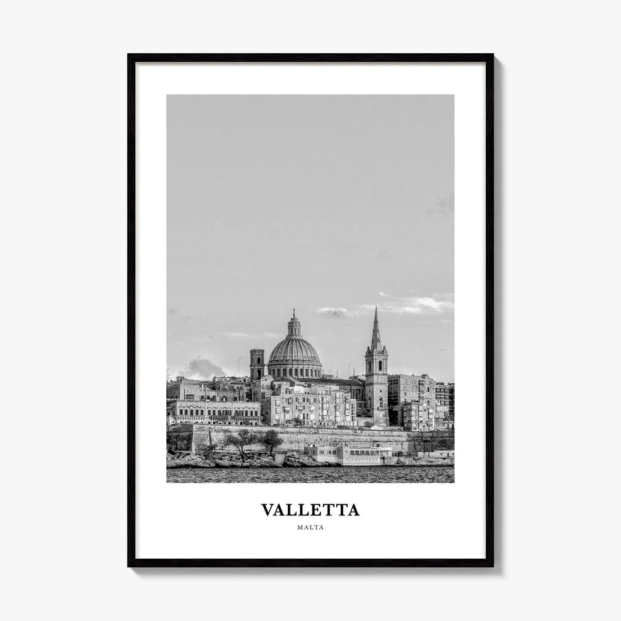 Valletta Classic Poster, framed poster mockup