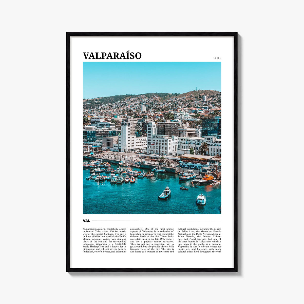 Valparaíso Travel Poster