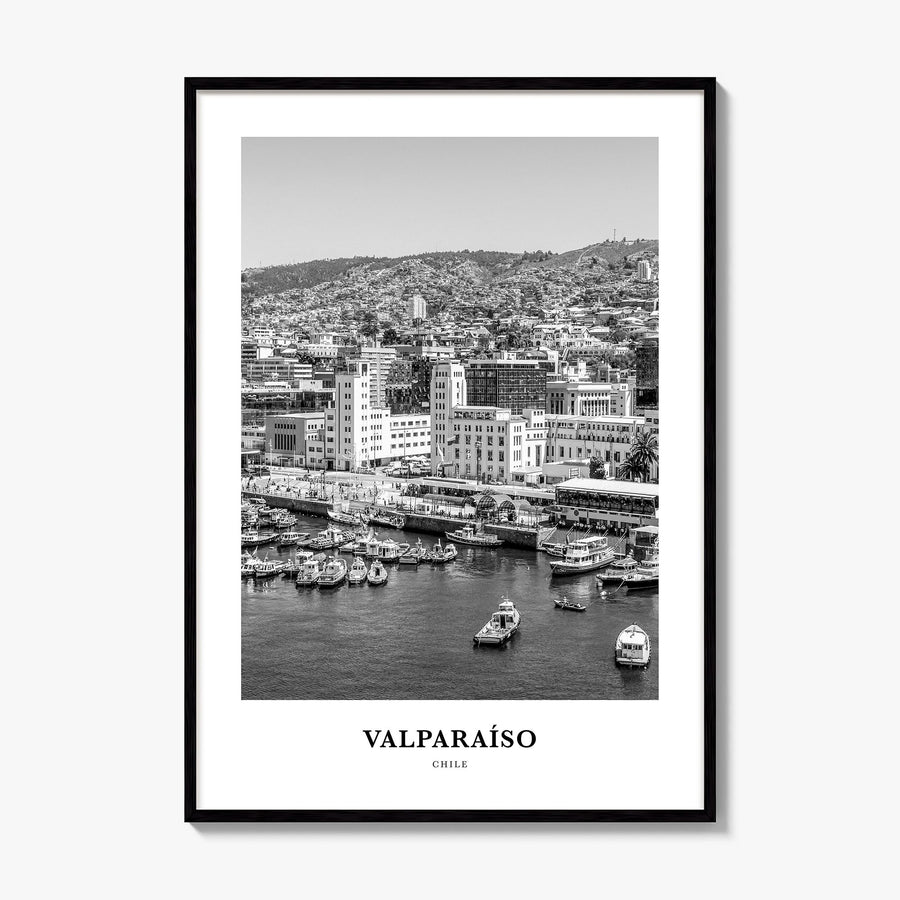 Valparaíso Classic Poster, framed poster mockup