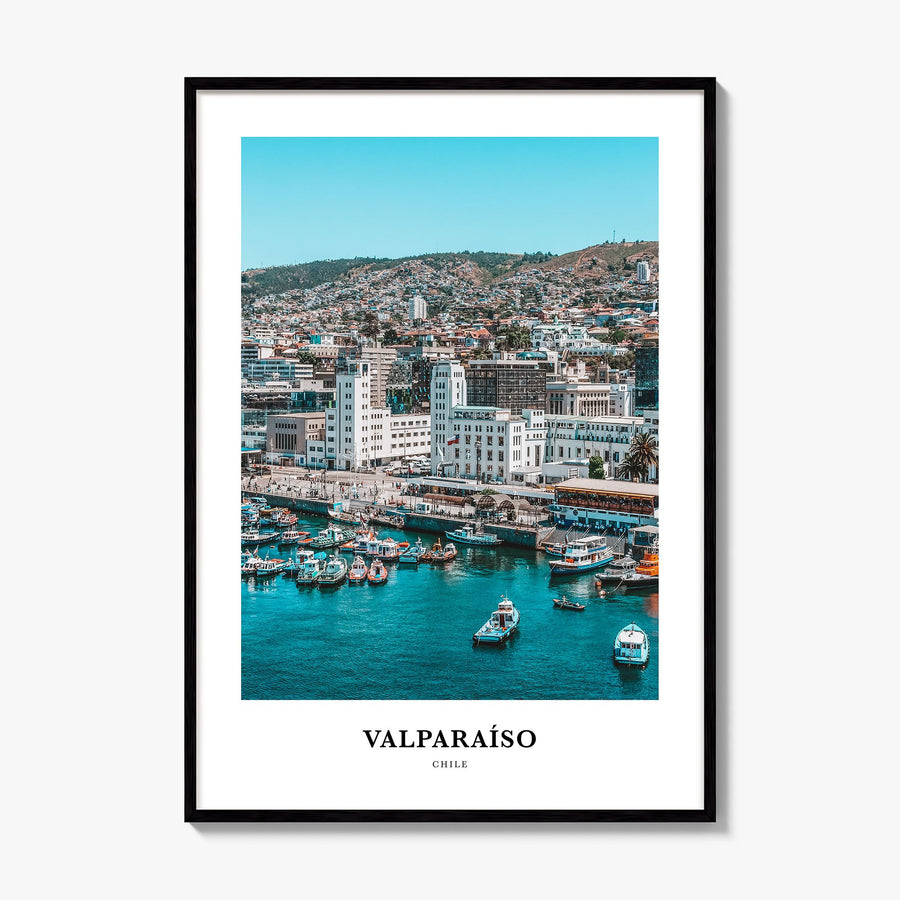 Valparaíso Classic Poster, framed poster mockup