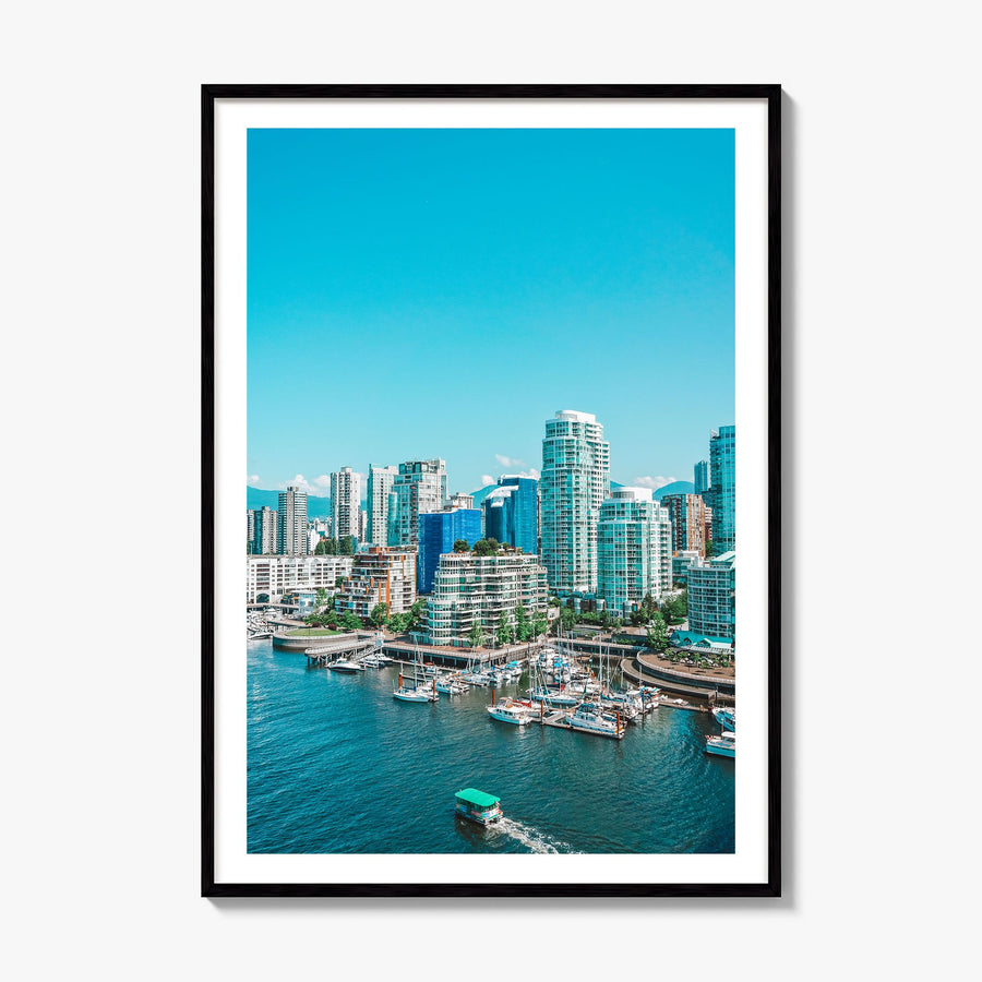 Vancouver, Canada Photo No 3 Poster, framed poster mockup, white border