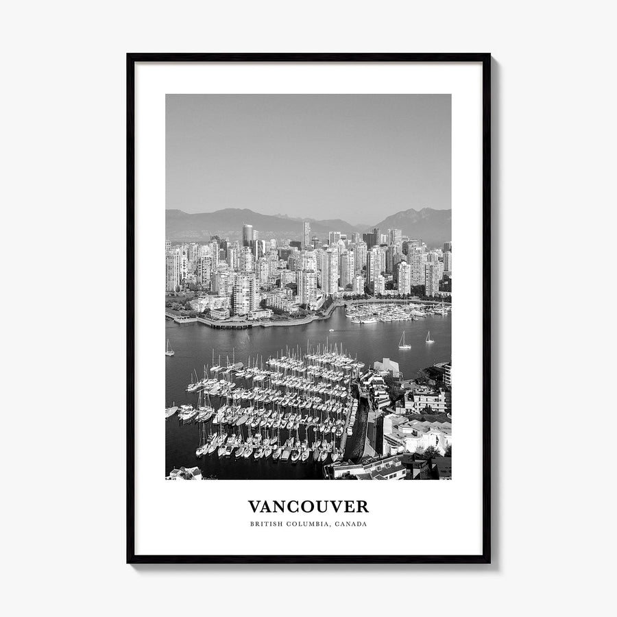 Vancouver, Canada Classic No 1 Poster, framed poster mockup