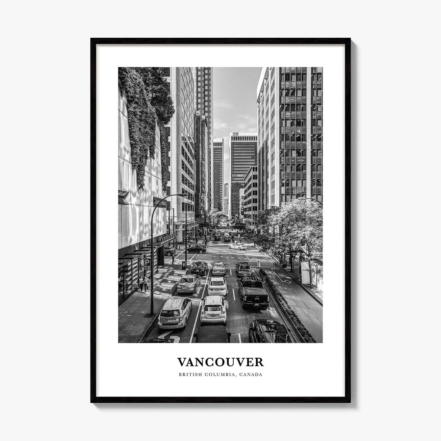 Vancouver, Canada Classic No 3 Poster, framed poster mockup