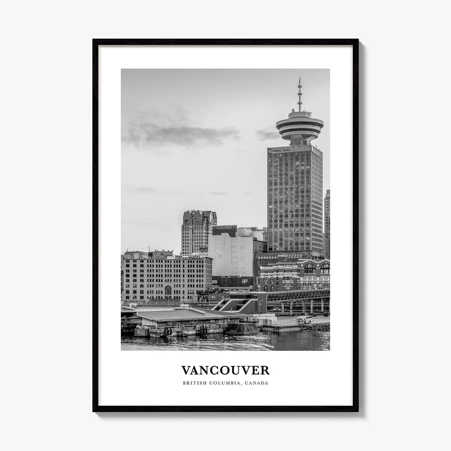 Vancouver, Canada Classic No 4 Poster, framed poster mockup