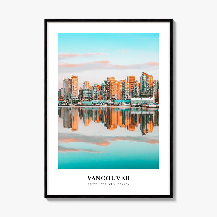 Vancouver, Canada Classic No 1 Poster, framed poster mockup