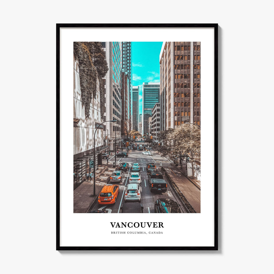 Vancouver, Canada Classic No 2 Poster, framed poster mockup