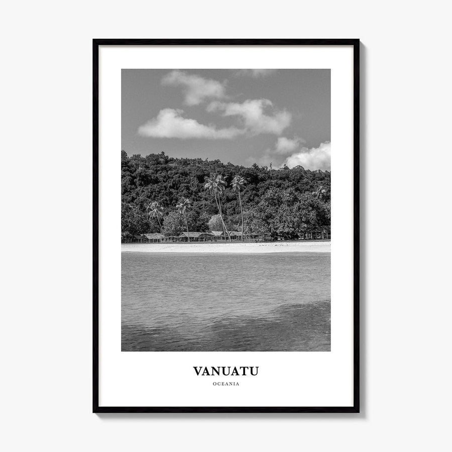Vanuatu Classic Poster, framed poster mockup