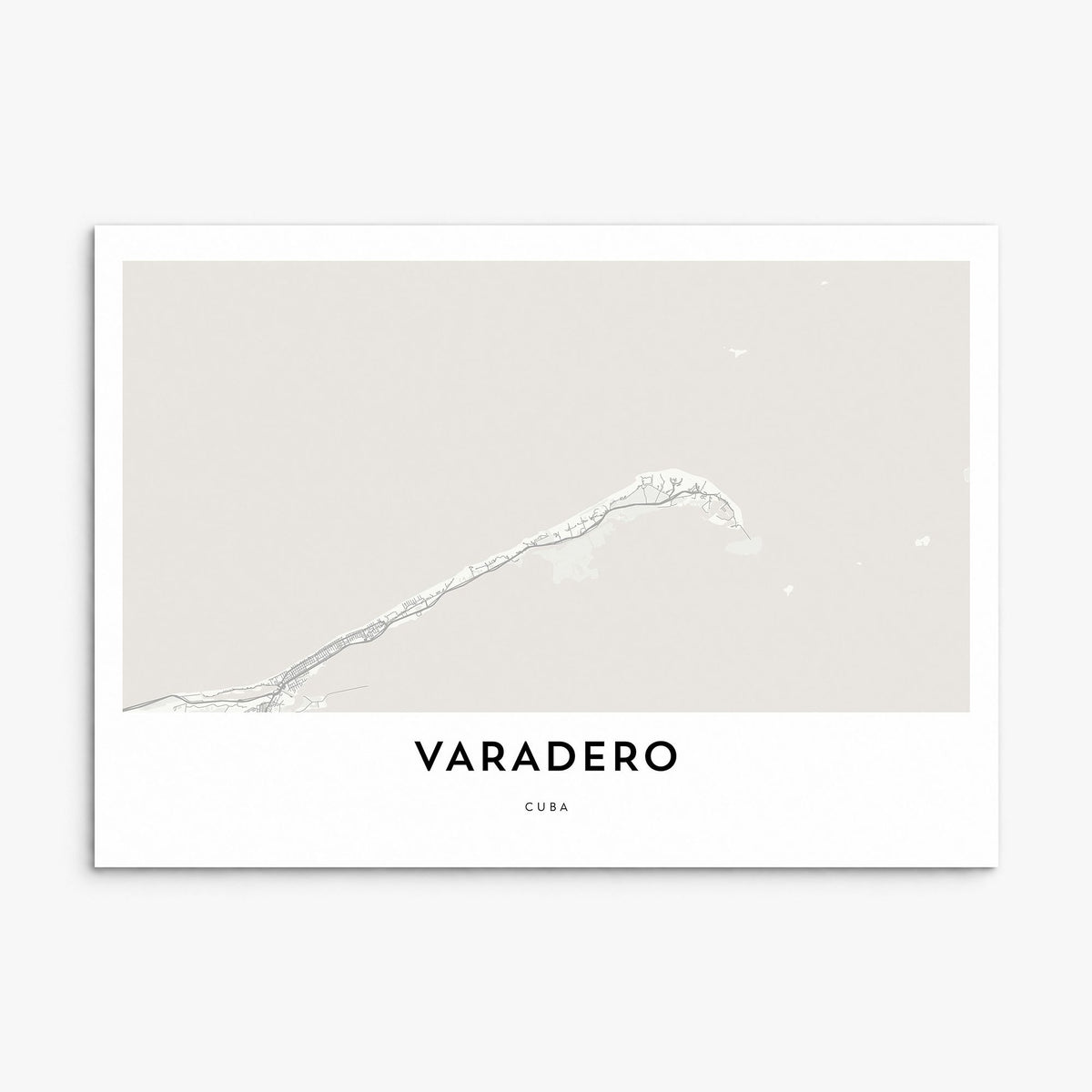Varadero Map Poster, print only (unframed)
