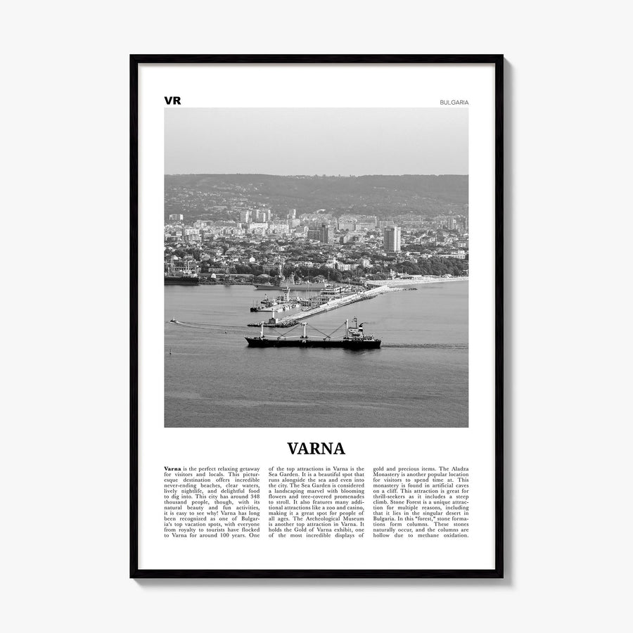 Varna Newspaper Poster, framed poster mockup