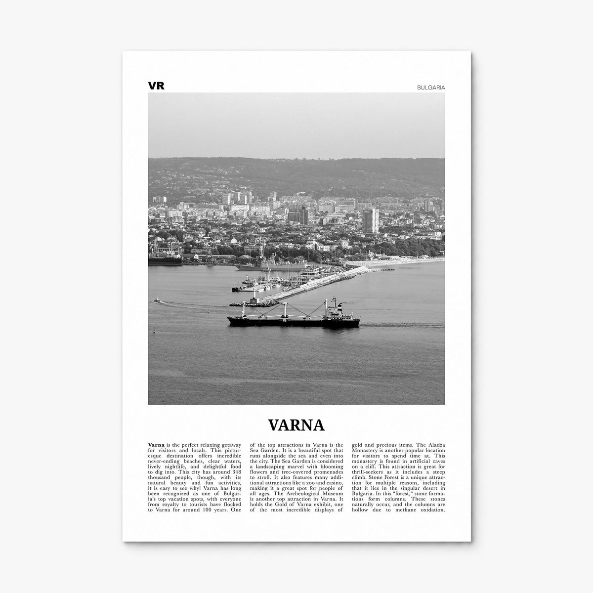Varna Newspaper Poster, print only (unframed)
