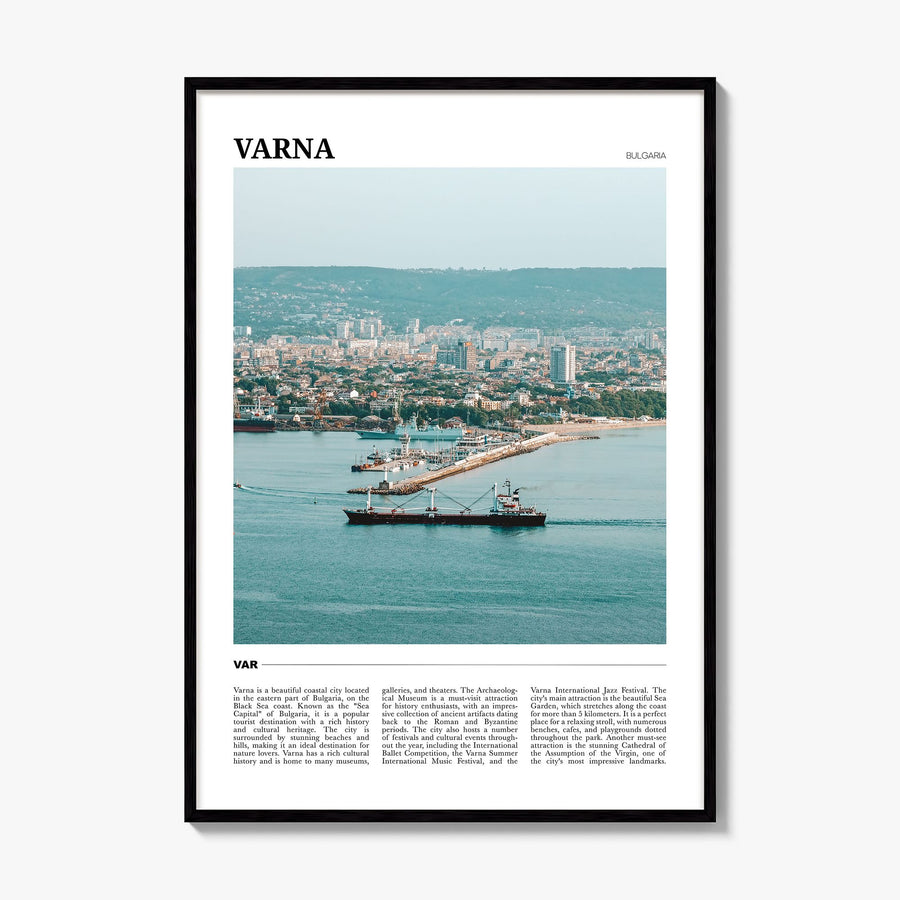 Varna Travel Poster, framed poster mockup