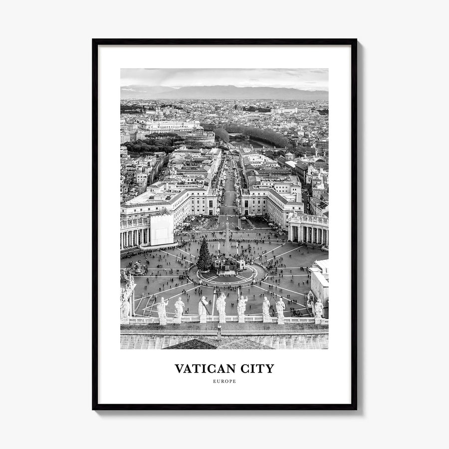 Vatican City Classic Poster, framed poster mockup