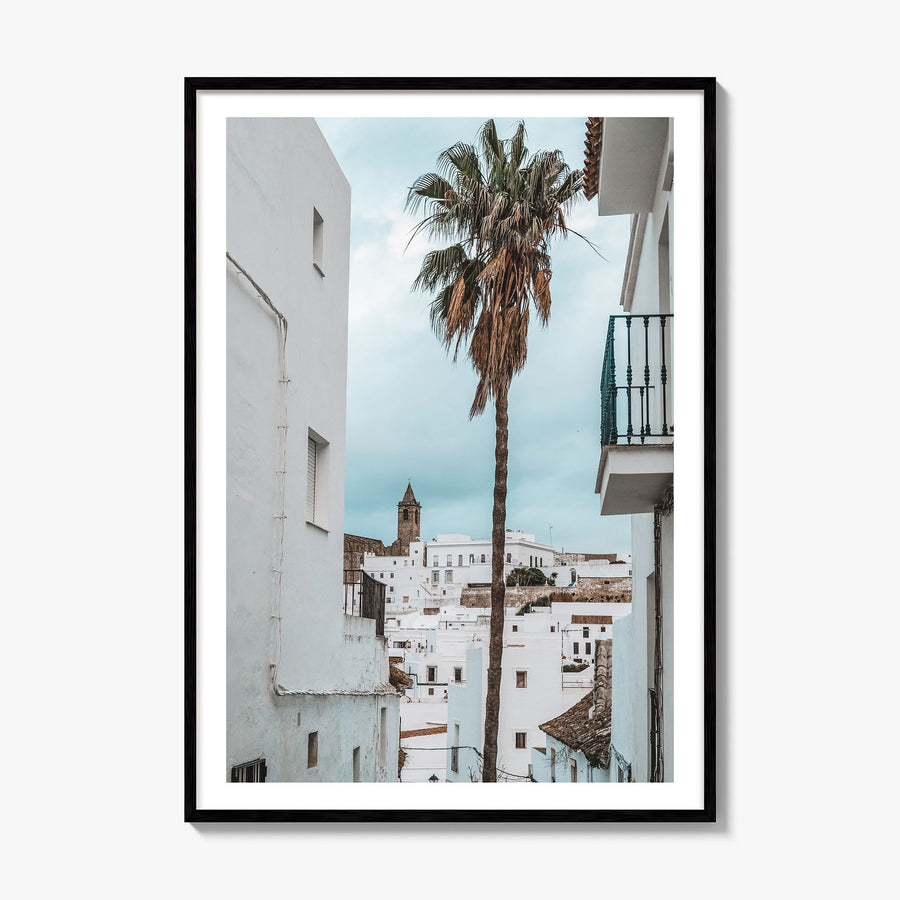 Vejer de la Frontera Photo Poster, framed poster mockup, white border