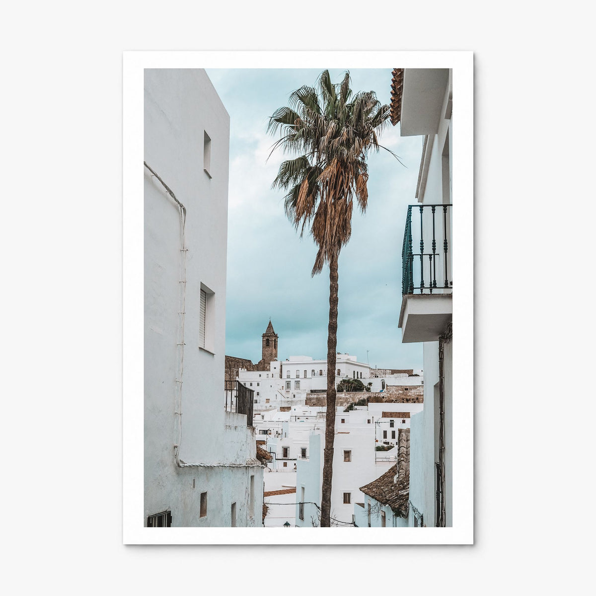 Vejer de la Frontera Photo Poster, print only (unframed), white border