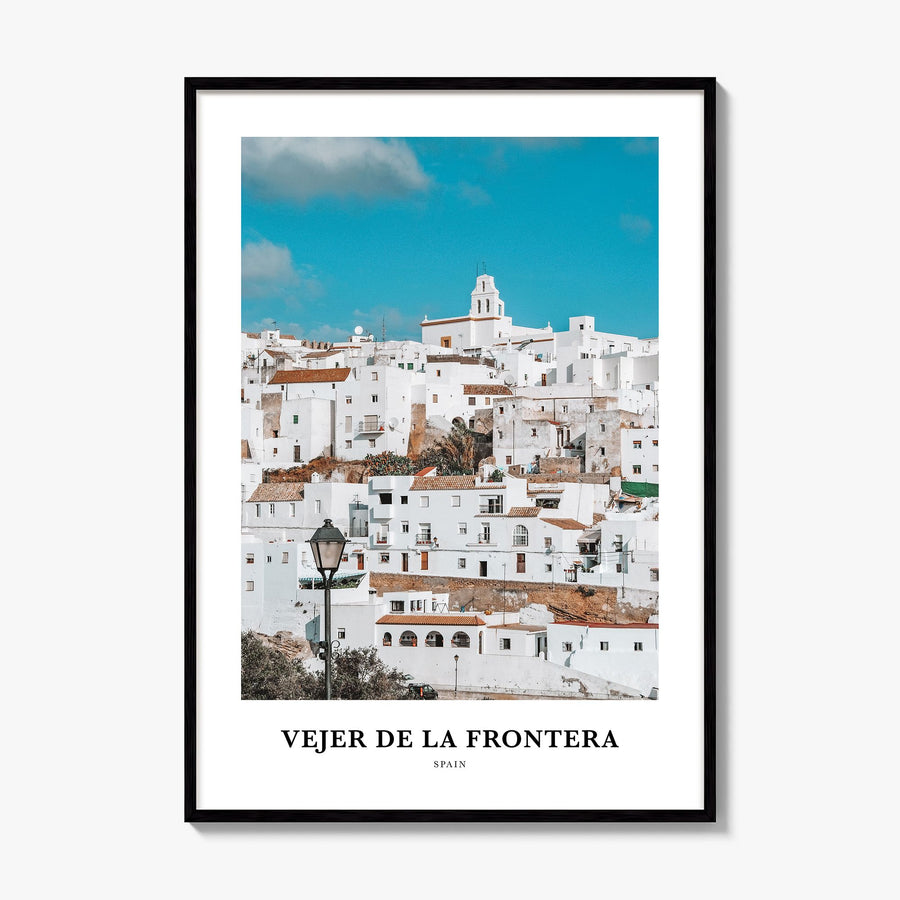 Vejer de la Frontera Classic Poster, framed poster mockup