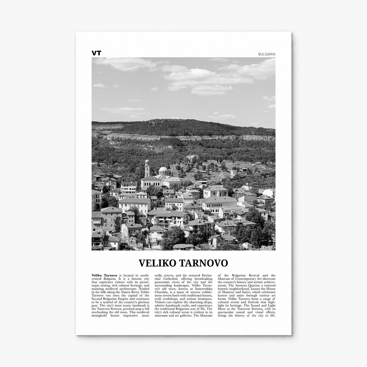 Veliko Tarnovo Newspaper Poster, print only (unframed)