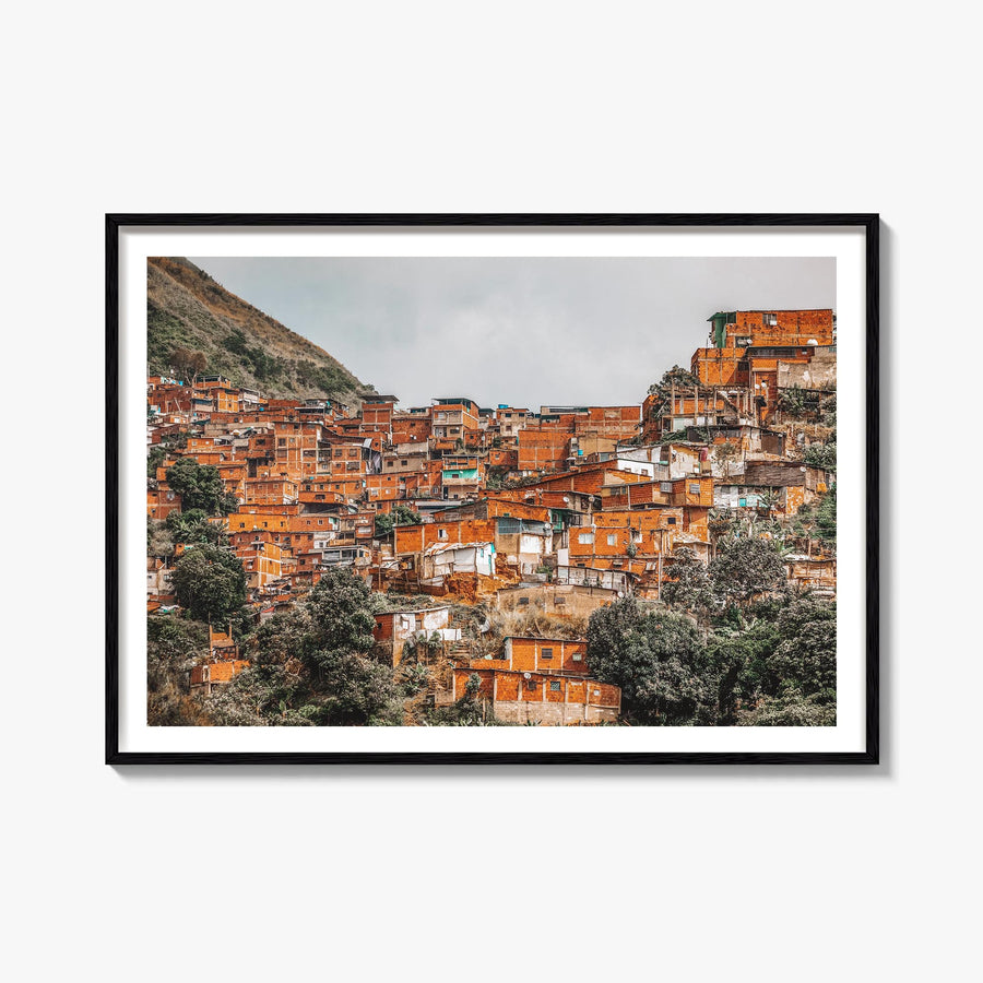 Venezuela colorful photo poster of South America – horizontal wall art, unframed print shown in interior mockup