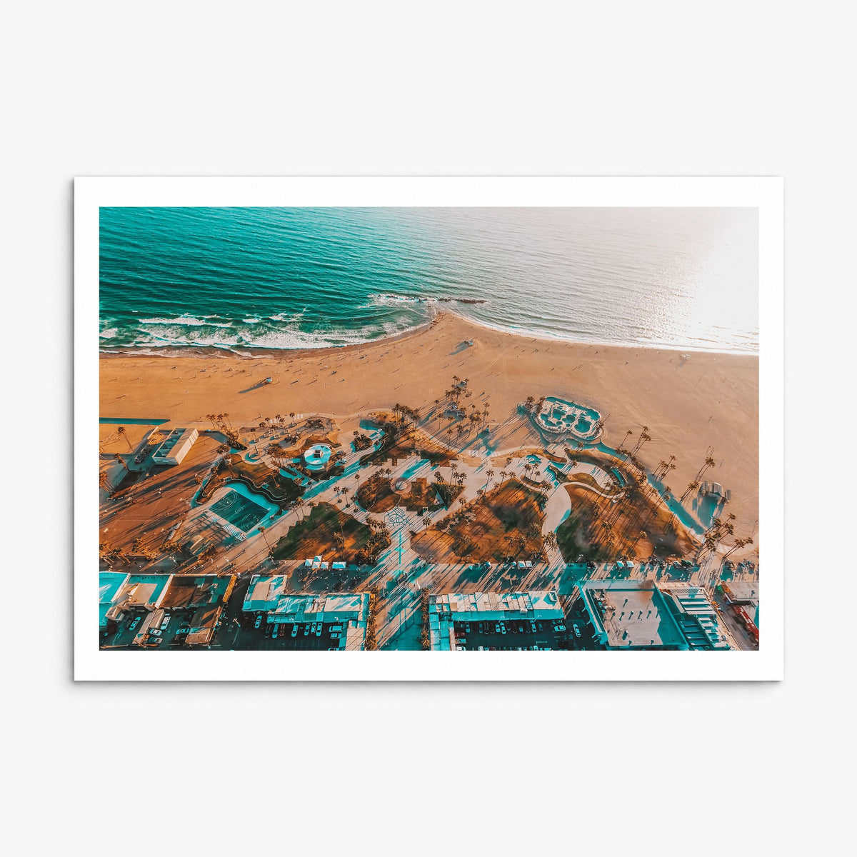Venice Beach Photo Poster, print only (unframed), white border
