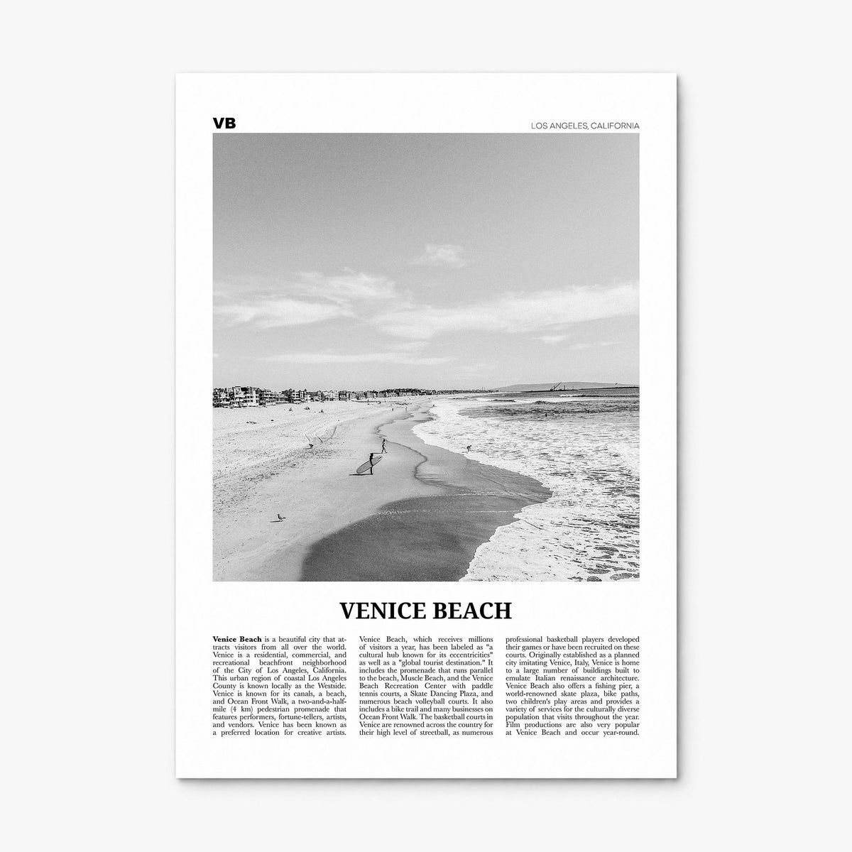 Venice Beach Newspaper No 1 Poster, print only (unframed)
