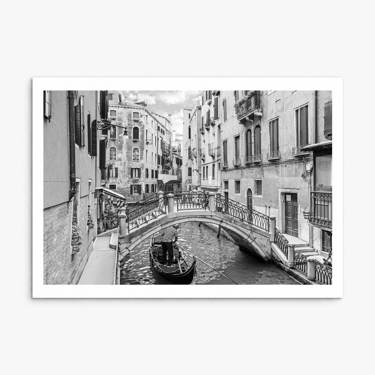 Venice Photo Poster, print only (unframed), white border