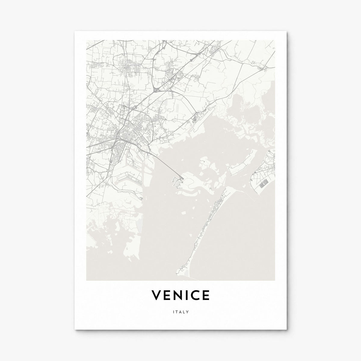 Venice Map Poster, print only (unframed)