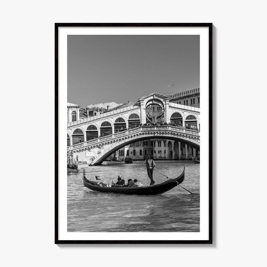 Venice Photo No 2 Poster, framed poster mockup, white border
