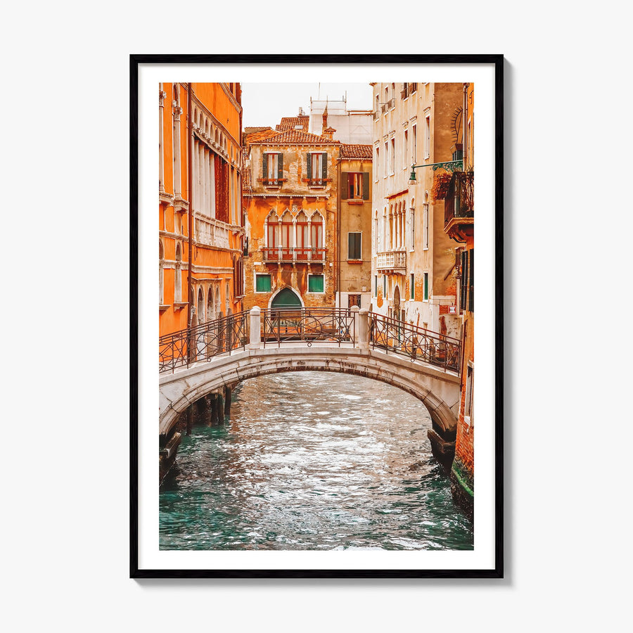 Venice Photo No 2 Poster, framed poster mockup, white border