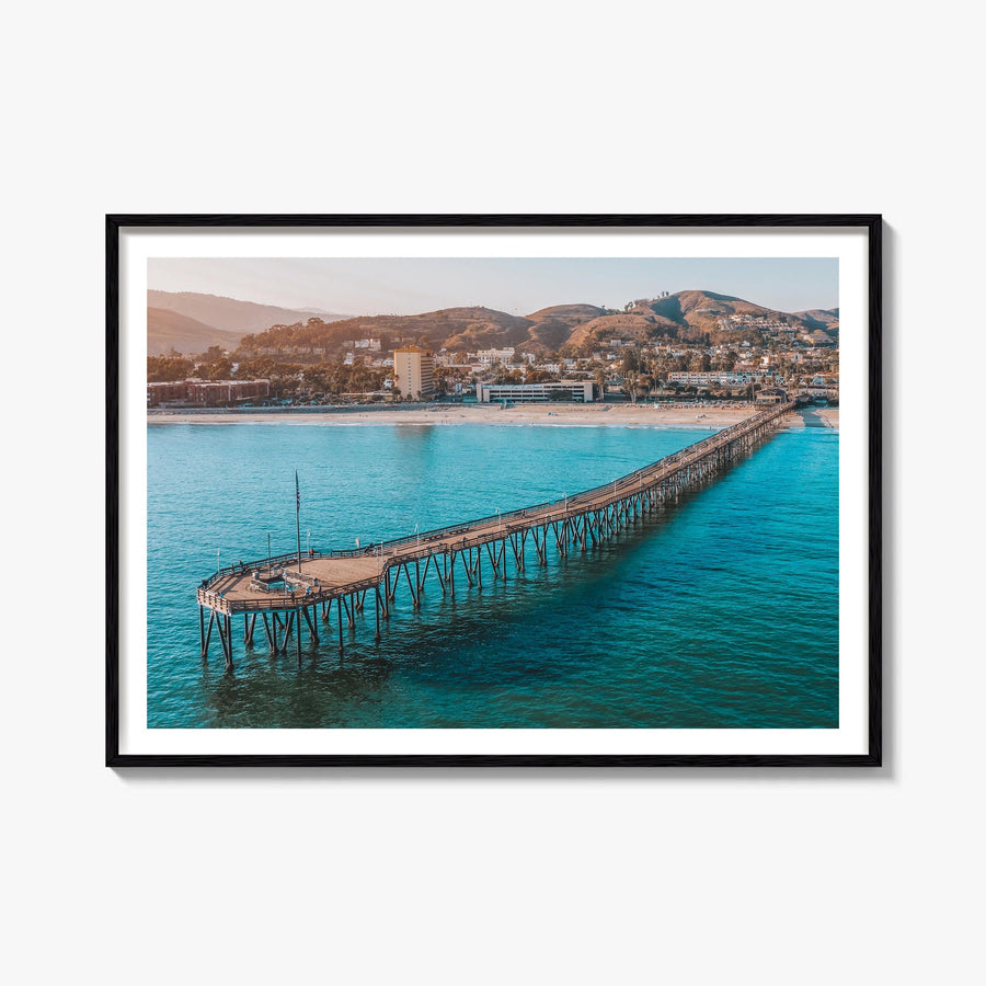 Ventura colorful photo poster of California, USA – horizontal wall art, unframed print shown in interior mockup