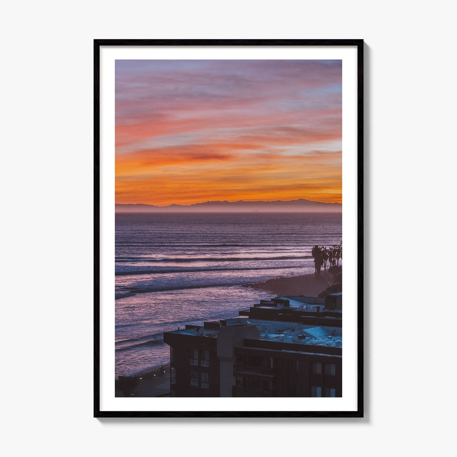 Ventura County Photo Poster, framed poster mockup, white border