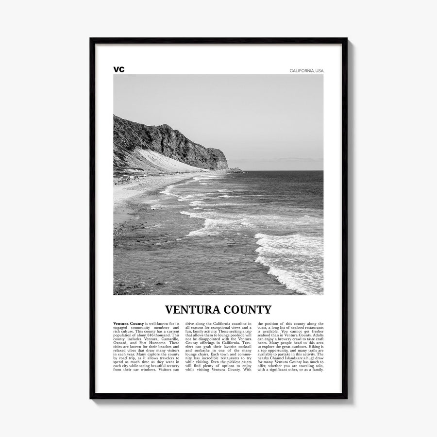 Ventura County Newspaper Poster, framed poster mockup