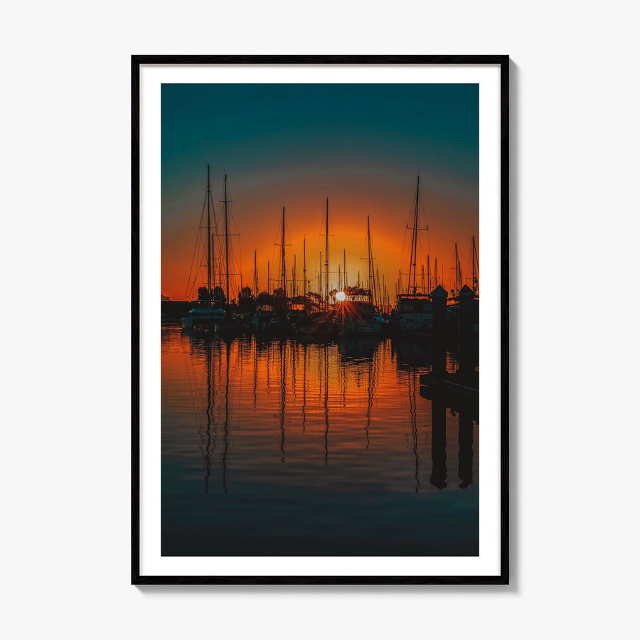 Ventura Photo No 2 Poster, framed poster mockup, white border
