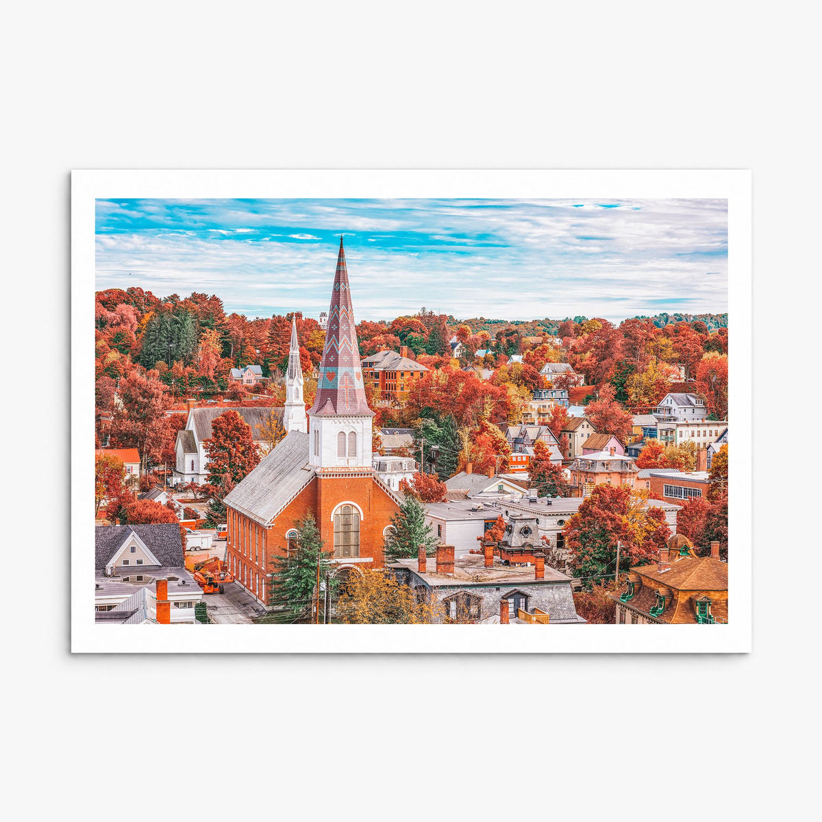 Vermont Photo Poster, print only (unframed), white border