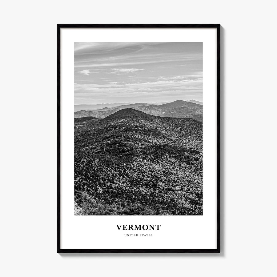 Vermont Classic Poster, framed poster mockup