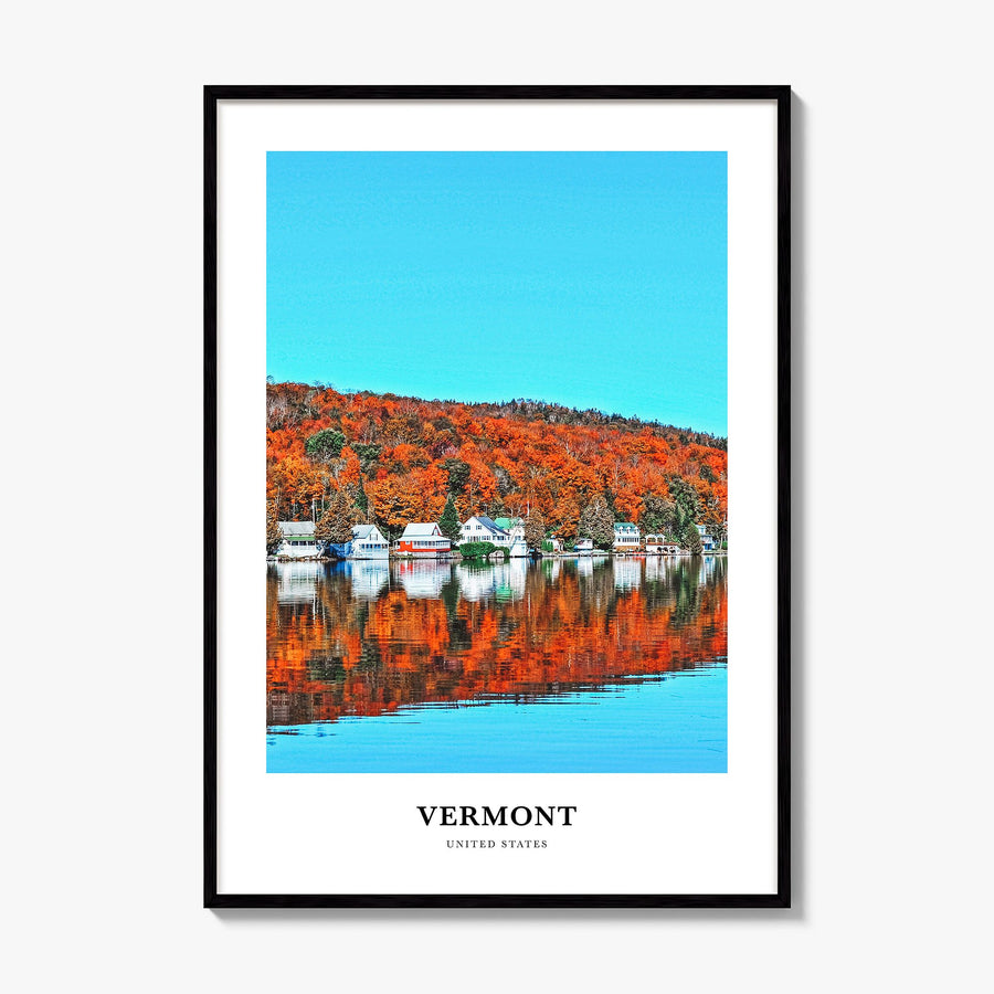 Vermont Classic No 2 Poster, framed poster mockup