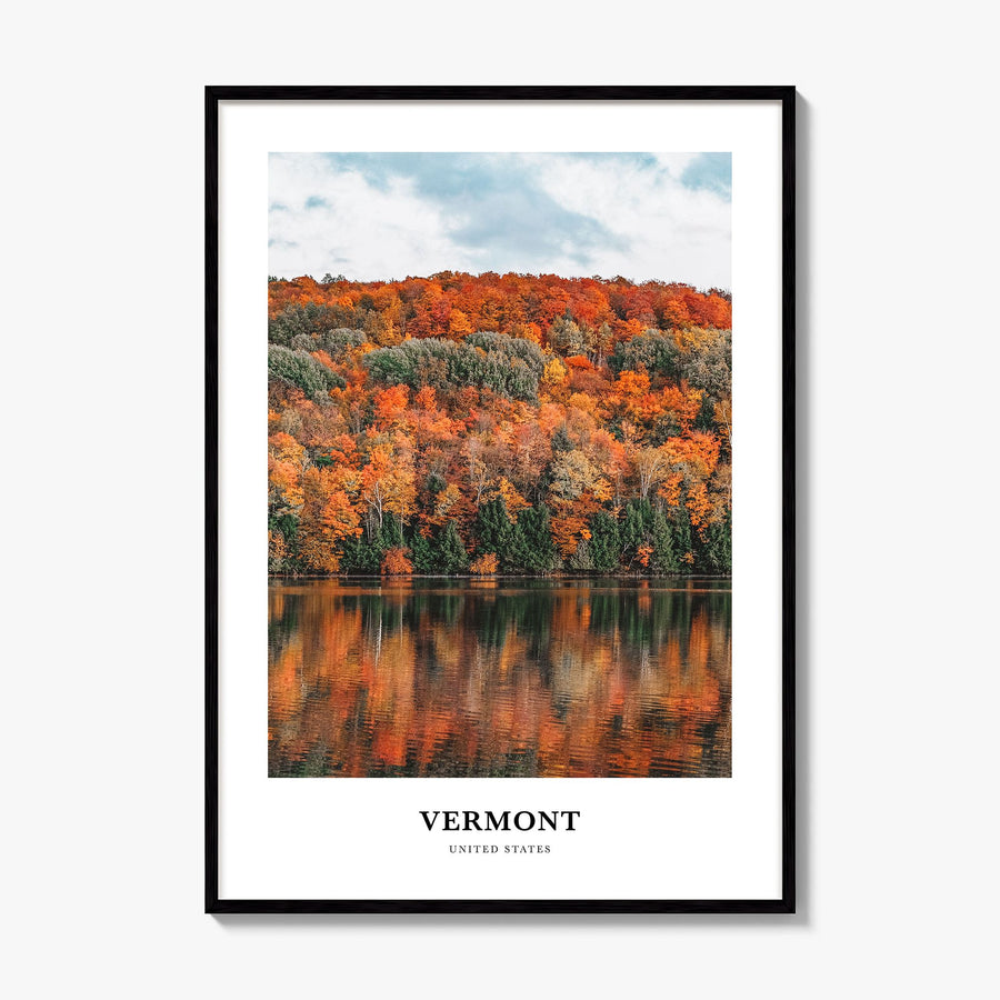 Vermont Classic No 3 Poster, framed poster mockup