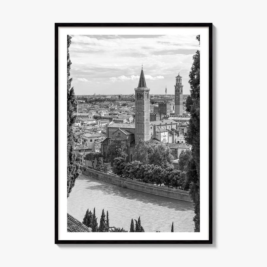 Verona Photo Poster, framed poster mockup, white border
