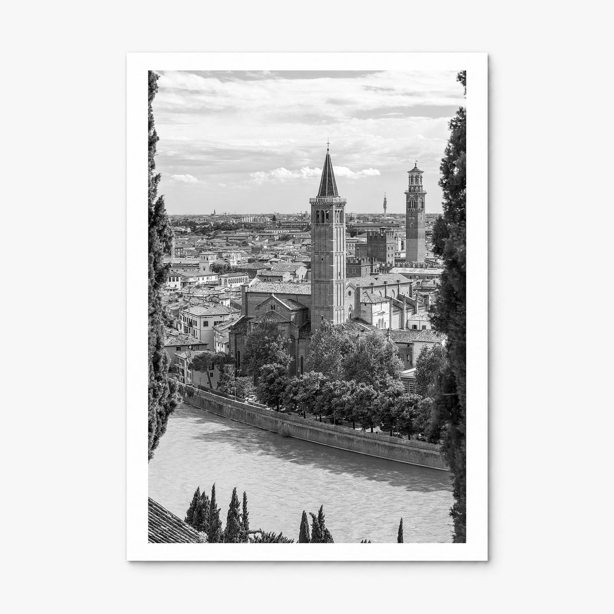 Verona Photo Poster, print only (unframed), white border