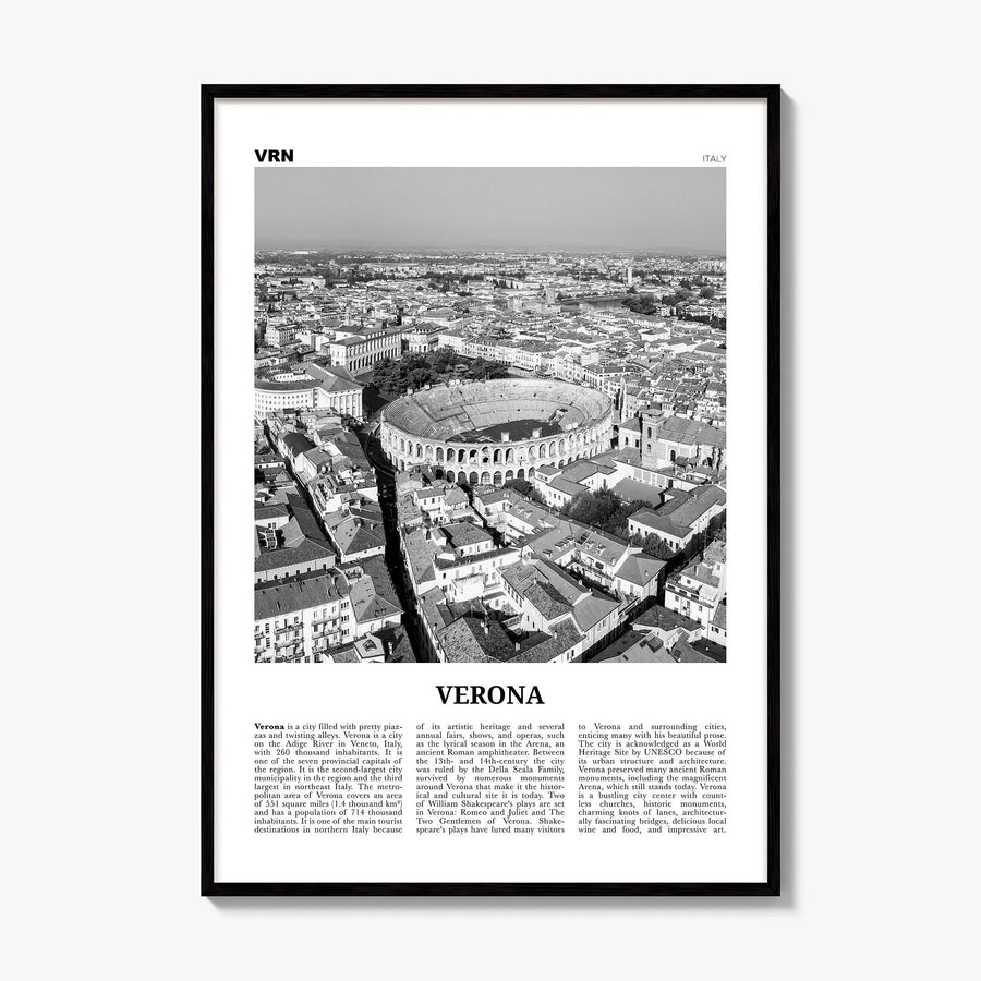 Verona Newspaper No 2 Poster, framed poster mockup