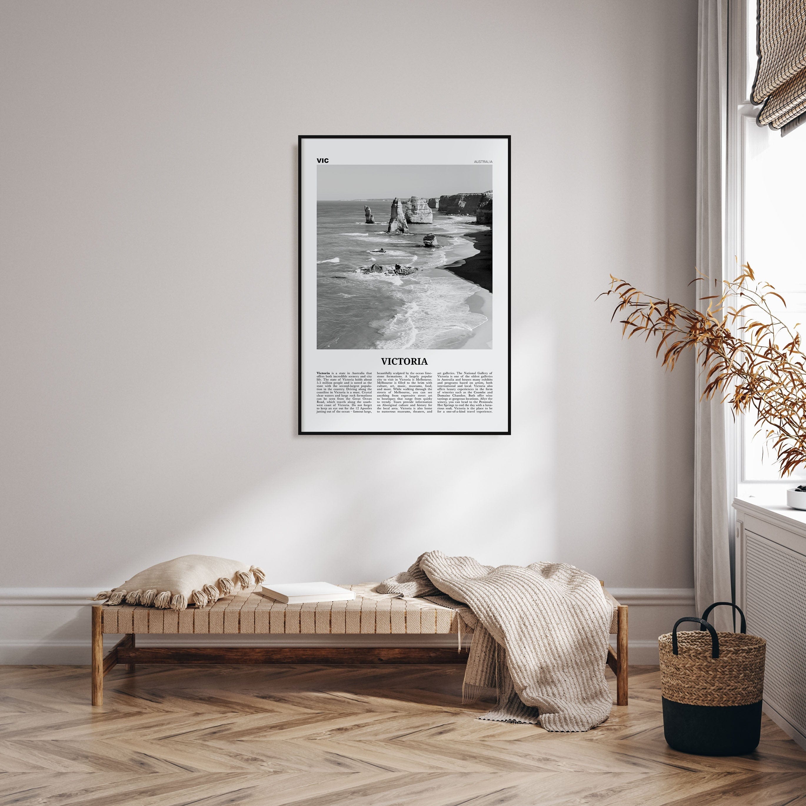Victoria, Australia Poster Nbourhood Travel B&W Poster