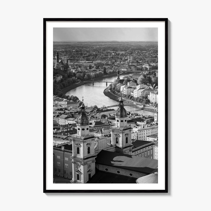 Vienna Photo Poster, framed poster mockup, white border