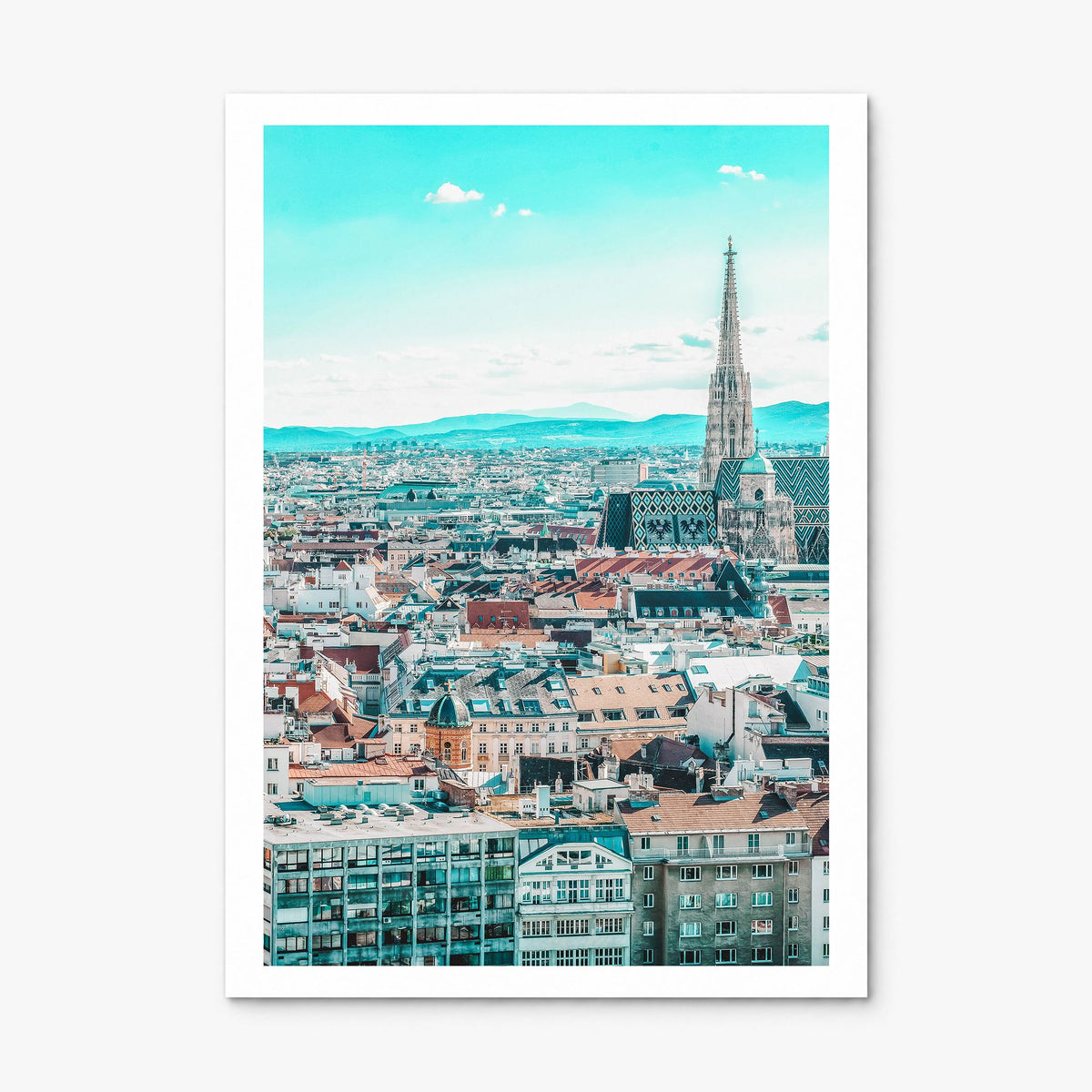 Vienna Photo Poster, print only (unframed), white border