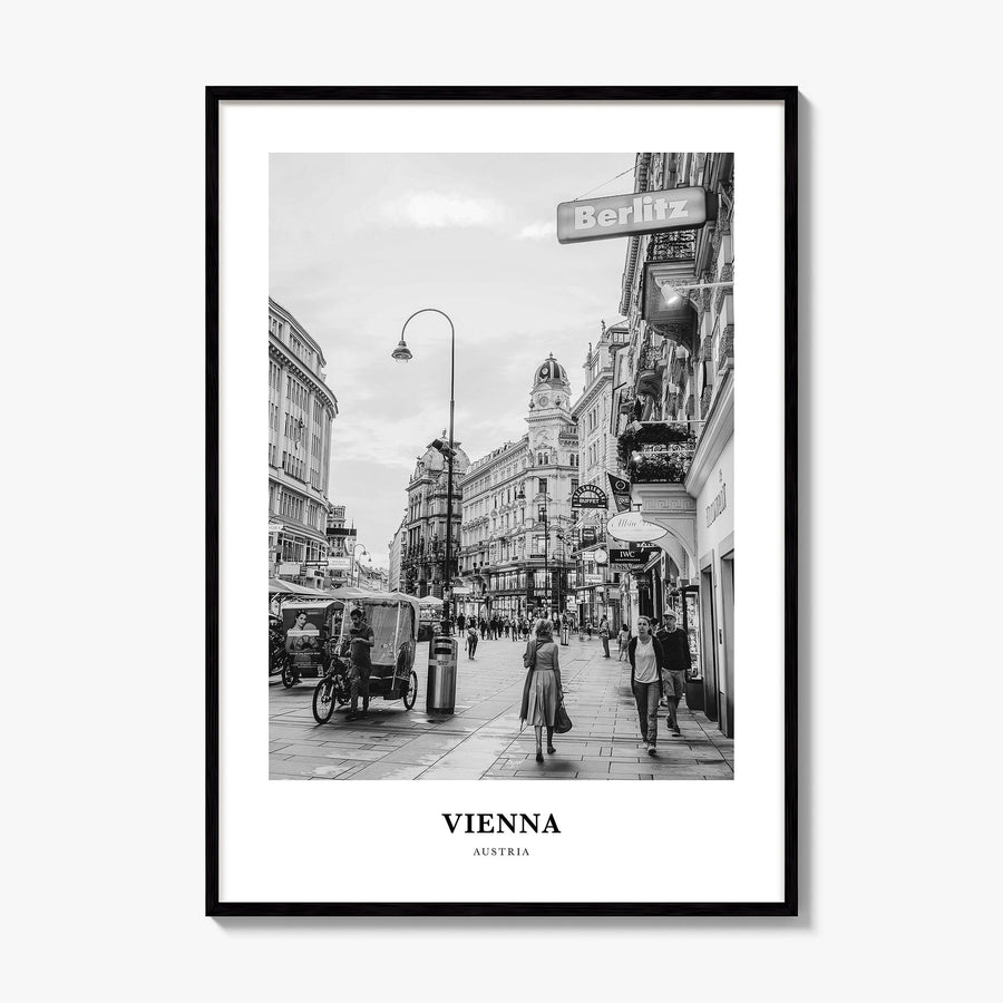 Vienna Classic No 3 Poster, framed poster mockup