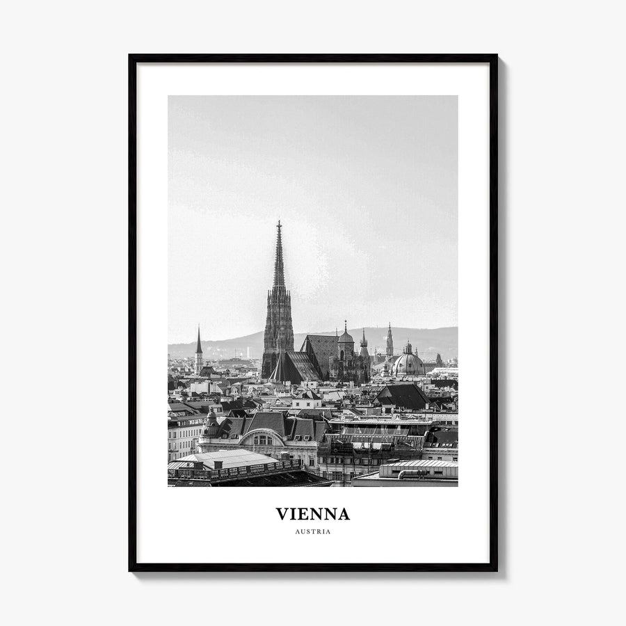 Vienna Classic No 4 Poster, framed poster mockup