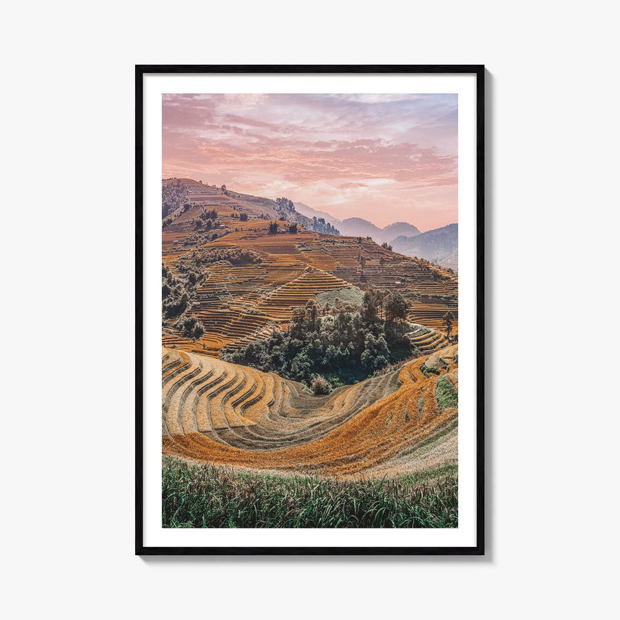 Vietnam colorful photo poster of Asia – vertical wall art, unframed print shown in interior mockup