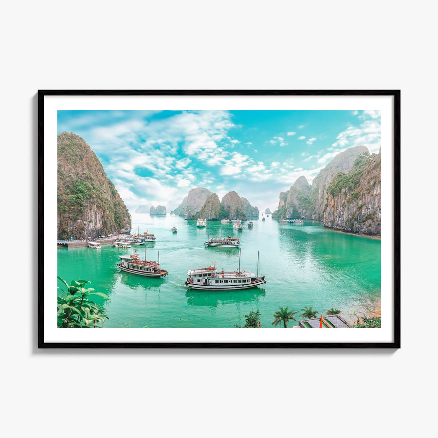 Vietnam Photo Poster, framed poster mockup, white border