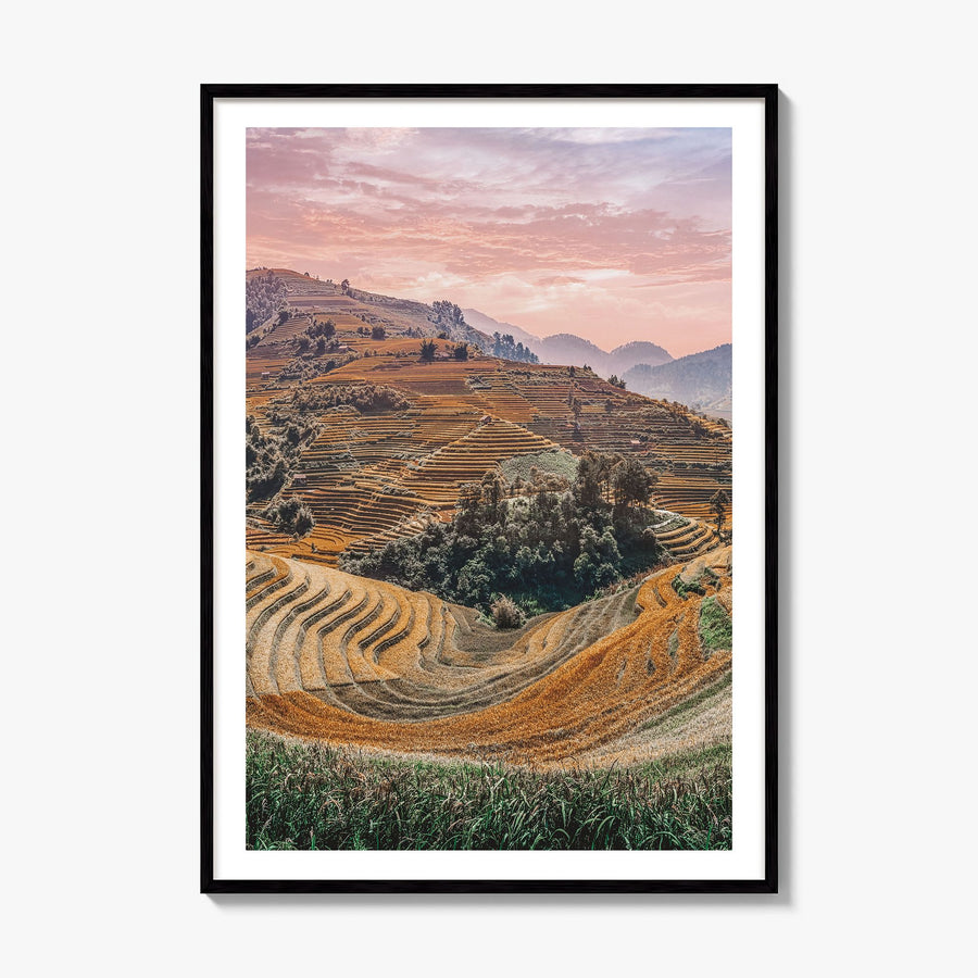 Vietnam Photo Poster, framed poster mockup, white border
