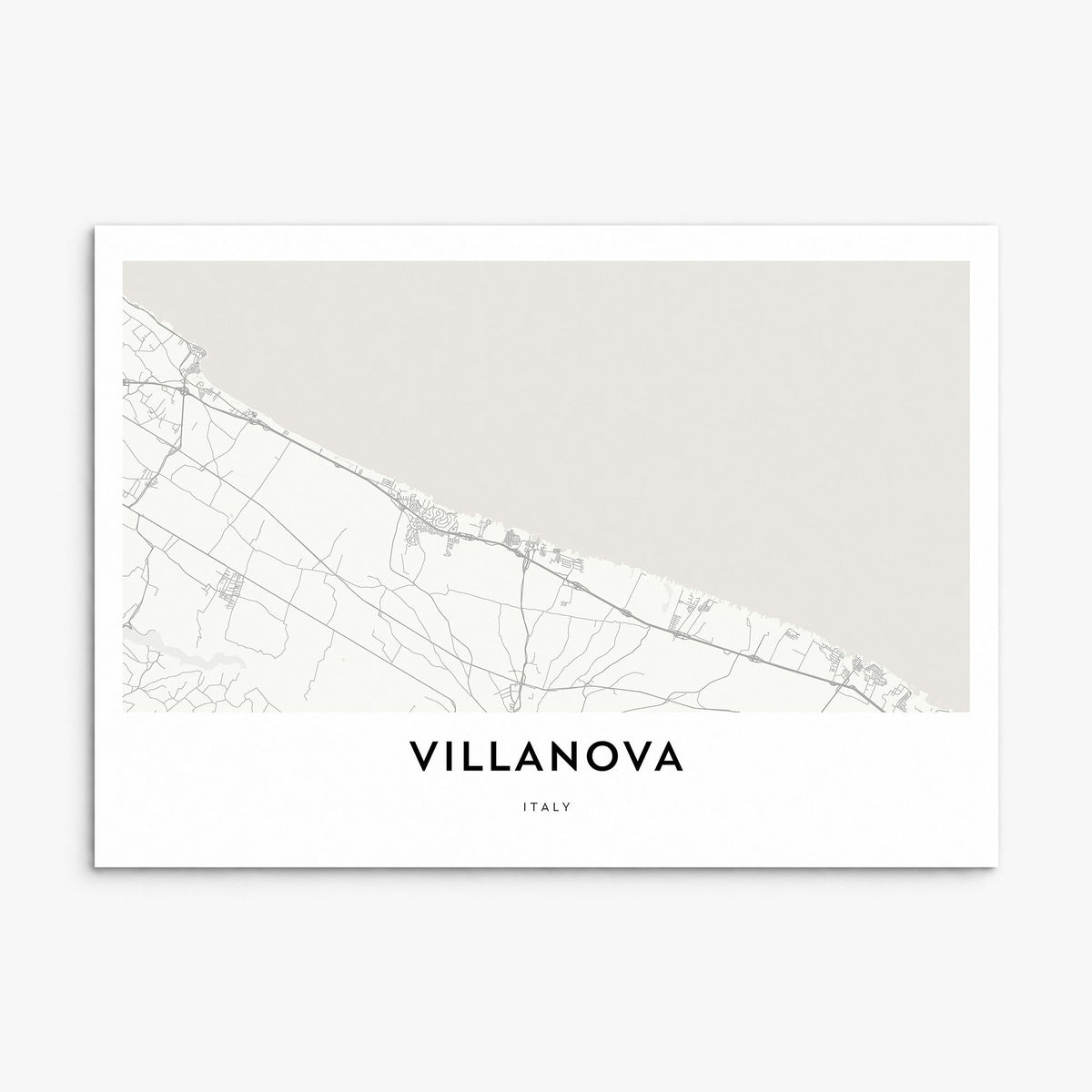 Villanova Map Poster, print only (unframed)